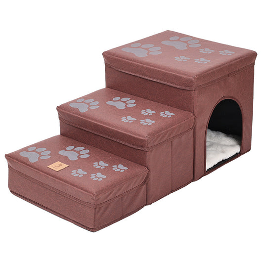 Cama Elevada Multifuncional para Mascotas con Escaleras - Image 9