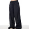 Calça Larga de Listras Vintage Americana - Casual e Confortável para Mulheres