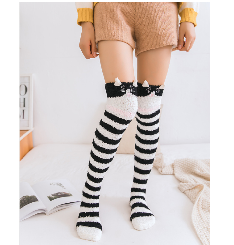 Calcetines Largos de Coral Fleece hasta la Rodilla - Talla Plus - Image 36