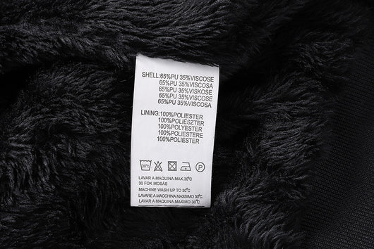Chaqueta de Cuero PU con Cuello Elevado para Hombre - Abrigo Invernal Premium - Image 12