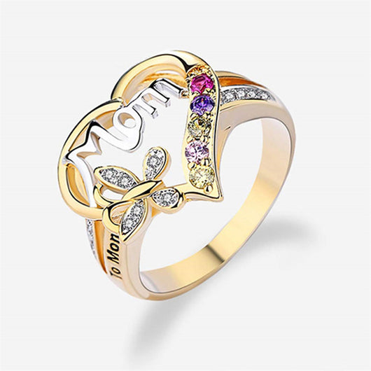 Anillo Ajustable para Mamá con Corazón y Mariposa - Regalo Día de la Madre - Image 6