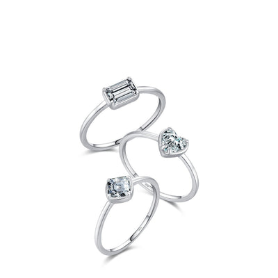 Anillo de Compromiso Corazón en Plata de Ley 925 - Image 15