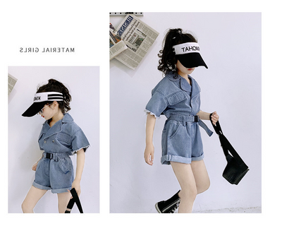 Chaqueta de Trabajo Infantil Estilo Coreano con Solapa Recta - Image 13