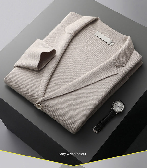 Saco Cardigan de Lana Tejida para Hombre - Elegante, Casual y Profesional