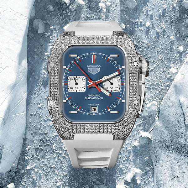 Correa de Reloj con Caja de Diamantes