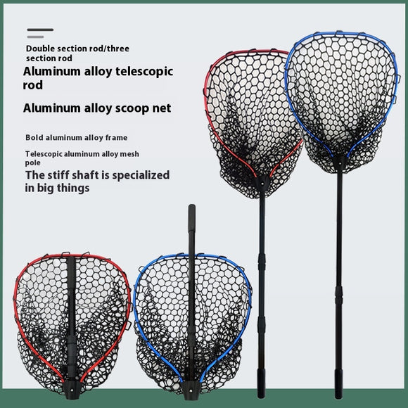 Red de Pesca Telescópica de Aluminio Luyada - Caña Extensible Multitramo