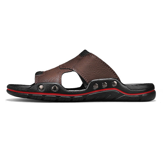 Sandalias Hombre Cuero Genuino Antideslizantes - Chanclas Outdoor Cómodas - Image 4