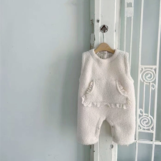 Mameluco Infantil Estilo Vaquero Forrado en Lana Merino con Bolsillos Grandes - Image 2