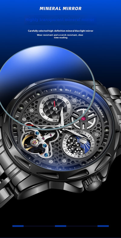 Reloj Automático de Acero Inoxidable con Esfera Luminosa Impermeable - Image 27