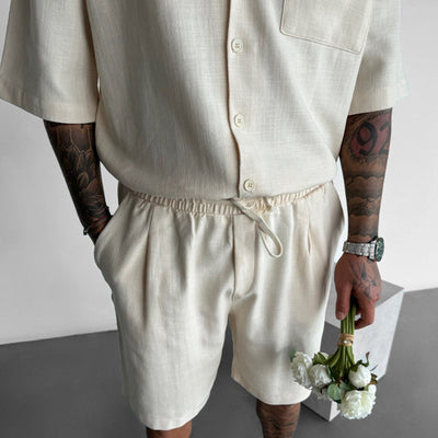 Conjunto Casual Polo con Bolsillo y Shorts Sueltos - Image 11