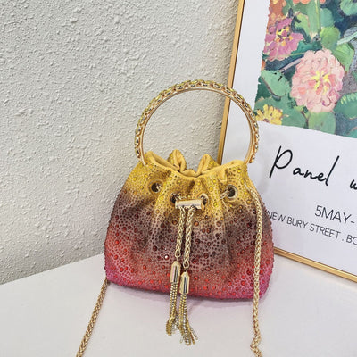 Bolso Tote Crossbody con Cadena de Cristales - Image 9
