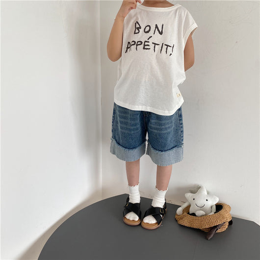 Chaleco Infantil Estampado con Letras - Top Suelto y Cómodo para Niños y Niñas - Image 14