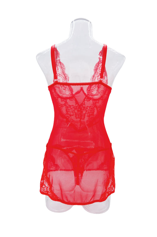 Pijama Sensual de Tul Transparente con Encaje y Recortes para Mujer - Image 11