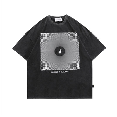 Camiseta Oversize Hip-hop de Manga Corta - Estilo Urbano Contemporáneo - Image 11