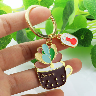 Llavero Suculenta Cactus Adorable para Mujer en Maceta - Image 8