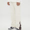 Pantalones Cargo Rectos en Cuero y Tela Twill