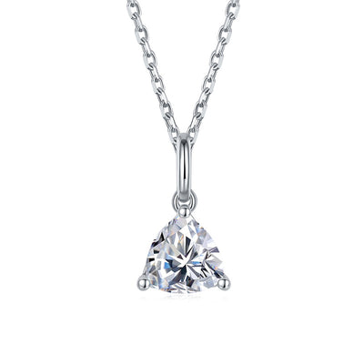 Collar Colgante Moissanite en Forma de Pera - Plata 9 Quilates - Image 9