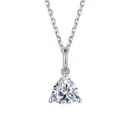 Collar Colgante Moissanite en Forma de Pera - Plata 9 Quilates - Image 9