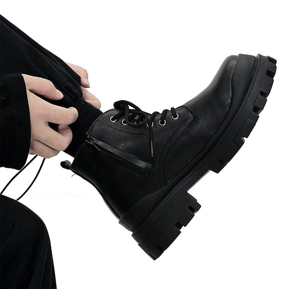Botas Clásicas Negras de Alta Calidad Estilo Británico