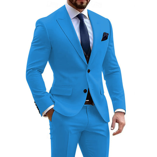 Traje Slim Fit Dos Piezas Gris para Negocios y Reuniones Profesionales - Image 2