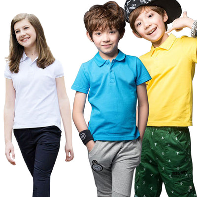 Polo Infantil de Algodón Puro con Cuello Clásico - Image 11