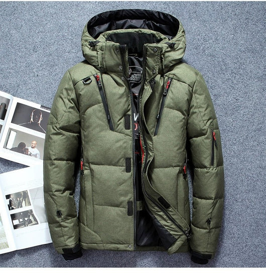 Chaqueta Cortavientos Impermeable para Hombre - Abrigo Deportivo de Invierno - Image 9