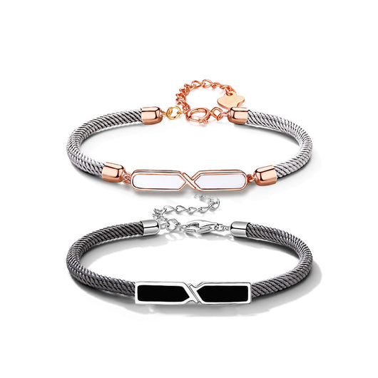 Pulseras Möbius de Plata Esterlina para Parejas - Diseño Exclusivo - Image 3