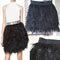 Falda con Panel de Plumas