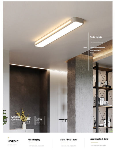 Lámpara de Techo LED Nórdica Minimalista para Pasillos - Image 9
