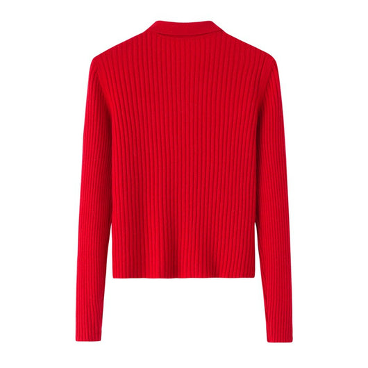 Cardigan de Cachemira Corto para Mujer - Cuello Solapa Otoño Temprano - Image 11