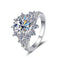 Anillo de Plata 925 con Moissanita de 3 Quilates - Lujo Asequible para Mujer
