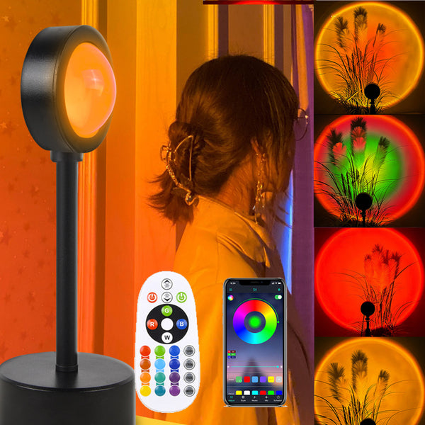 Lámpara Proyectora de Atardecer - Luz Nocturna Decorativa de Pared