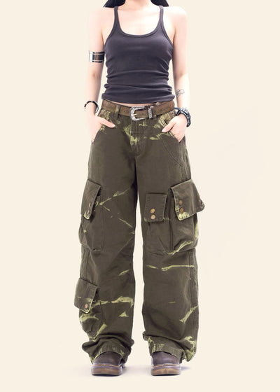 Pantalones Cargo Rectos Oversized Estilo Retro Otoñal - Image 36
