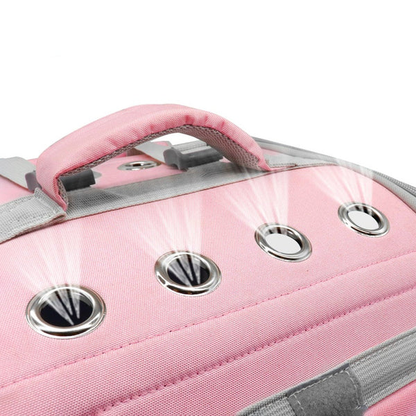Mochila Transportadora Respirable para Gatos con Cabina Ventilada