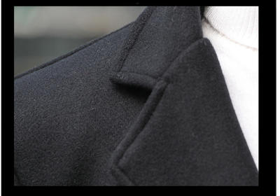 Abrigo de Lana Slim Fit Elegante en Colores Sólidos - Image 10