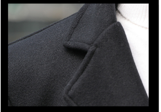 Abrigo de Lana Slim Fit Elegante en Colores Sólidos - Image 10