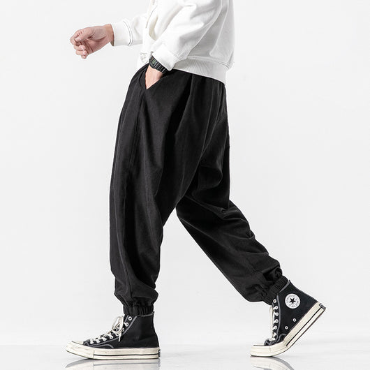 Pantalón Linterna Talla Grande con Cordón y Pierna Ajustable - Image 4