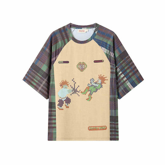 Playera a Juego para Pareja con Diseño Escocés Transpirable - Image 5