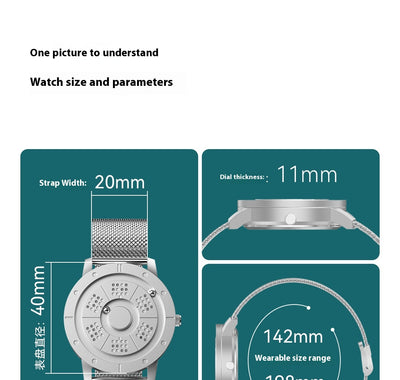 Reloj Deportivo de Acero Azul con Movimiento de Cuarzo - Image 9