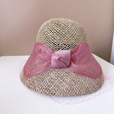 Sombrero Tipo Balde con Moño Grande Cambric - Image 2