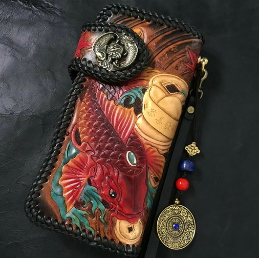 Bolso Artesanal de Cuero Tallado a Mano para Hombre - Image 3