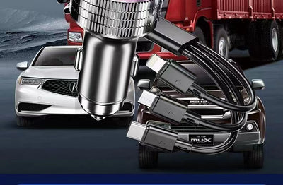 Cargador Rápido para Auto con Luz LED y Cable 3 en 1 - Image 13