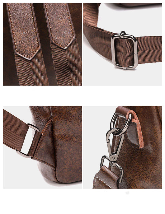 Mochila de Cuero Engrasado Premium - Viajes y Uso Diario - Image 14
