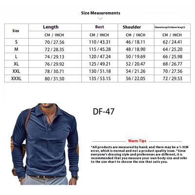 Camiseta Manga Larga de Pana para Hombre - Primavera y Otoño - Image 20