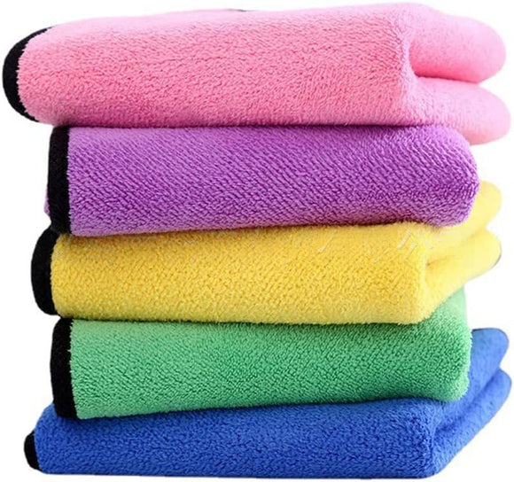Set de 5 Paños Absorbentes de Microfibra para Auto