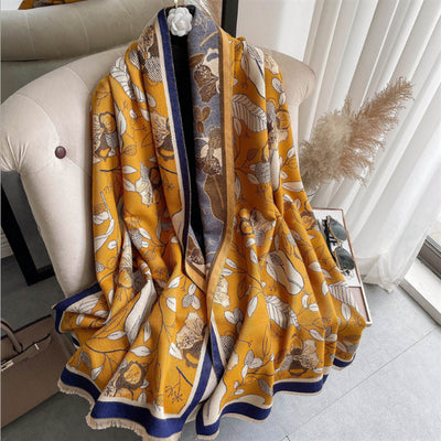 Chal Decorativo de Jacquard con Borlas para Mujer - Image 7