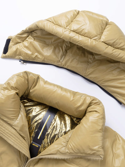 Chaqueta Corta Acolchada Brillante con Plumón de Pato - Image 6