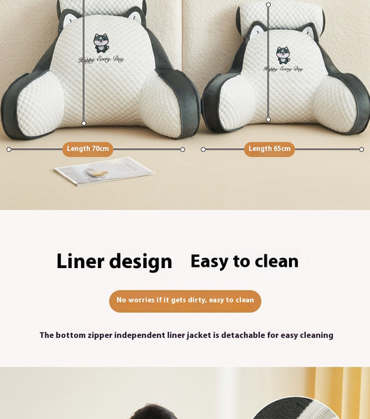 Almohada de Apoyo Lumbar Grande con Relleno Suave - Image 39