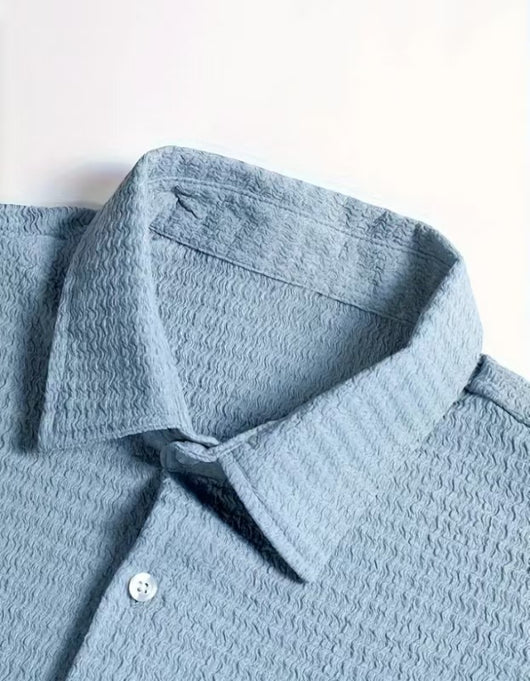 Camisa Casual de Manga Corta Holiday Leisure sin Arrugas para Hombre - Image 26