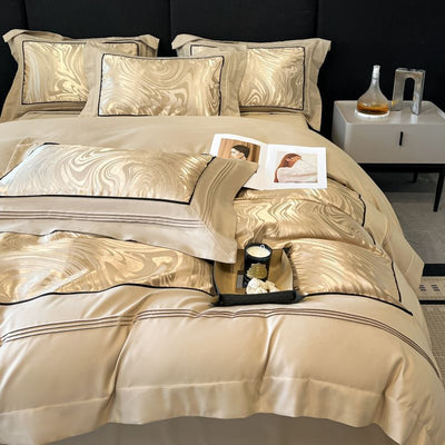 Juego de Cama Jacquard Lujo Premium de 4 Piezas - Image 3